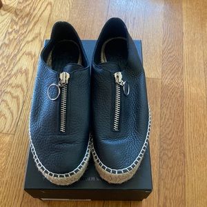 Alexander Wang Zip Espadrilles - 39 (Devon Soft Pebble)
